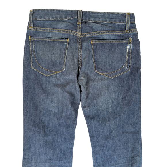 Retro 70s Style Flair Faux Fur Lined Hippie Jeans Women's Size 27 (30) Boho Y2K - Picture 9 of 10